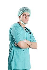 Man Surgeon Doctor Contemplation