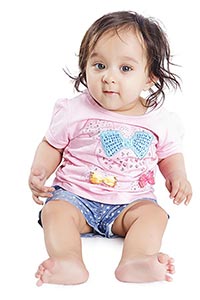 Portrait Cute Indian Baby Girl