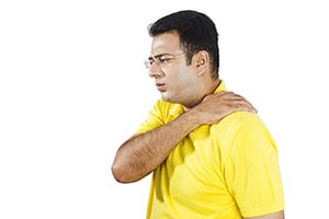 Indian Man Shoulder Joint Pain