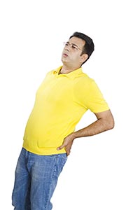 Indian Man Suffering Lower Back Pain