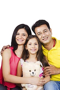 Indian Parents Caring Daughter
