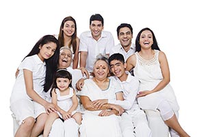 Indian Joint Family Enjoy Sitting Together