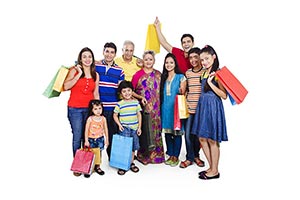 Group Joint Family Buying Shopping Bags
