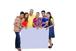 Indian Group Joint Family White Board