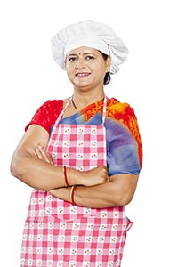 1 Person Only ; 40-50 Years ; Adult Woman ; Apron 