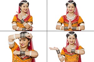 Montage Photo Rajasthani Woman Facial Expression