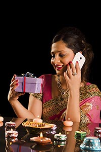 Woman Diwali Gratitude Gift Talking Phone