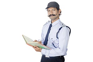Security Guard Services Register Writing