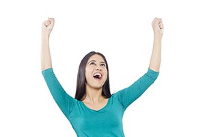 Young Teenage Woman Shouting