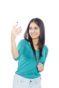 Young Woman Taking Selfie