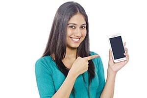 Young Girl Showing Phone