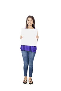 Young Girl Message Board Showing