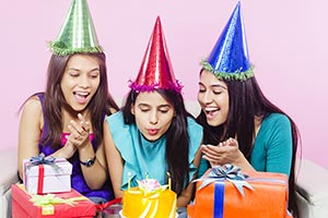 Indian Teenage Girls Birthday Party