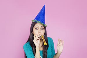 Girl Birthday Blow Horn