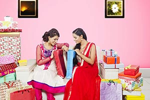 Teenage Girls Diwali Shopping