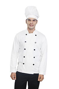 Indian Chef Man Standing Smiling
