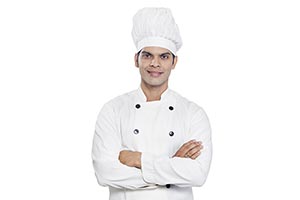 Indian Male Chef Arms Crossed Standing