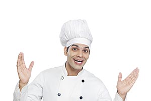 Indian Man Chef Hotel Service Shocking