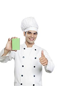 Indian Chef Cook Showing Butter Thumbsup