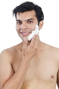 Indian Man Face Shaving Cream