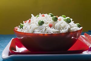 Basmati ; Beans ; Bowl ; Carrot ; Close-Up ; Color