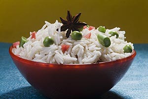 Basmati ; Beans ; Bowl ; Carrot ; Close-Up ; Color