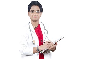 Indian Female Doctor Clipboard