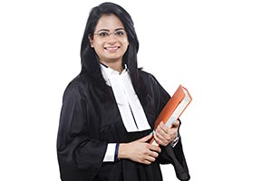 Female Lawyer Holding Book