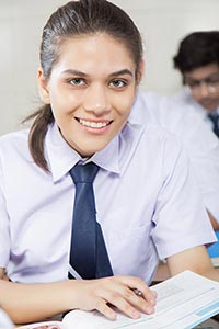 Girl Student Studying Classroom