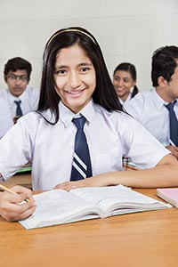 Student Girl Studying Classroom