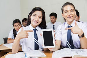 School Girls Friend Tablet Showing