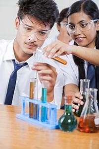 Teenager Students Lab Research
