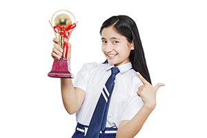 Teenage School Girl Trophy