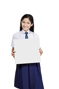 School Girl Message Board
