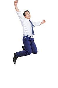 School Boy Student Jumping