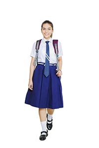 School Girl Student Walking