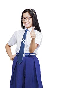 School Girl Student Thumbsup