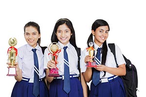Girls School Students Trophy