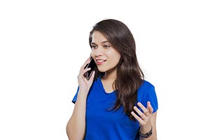 Teenage Girl Talking Phone