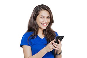 Teenage Girl Using Mobile Phone