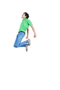 Teenage Boy Jumping