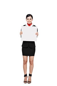 Airhostess Message board Holding