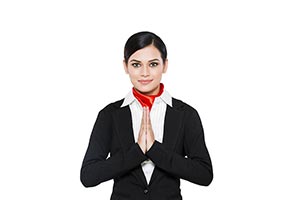 Indian Air Hostess Greeting