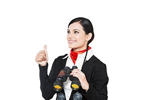 Airhostess Ladies Binoculars Thumbsup