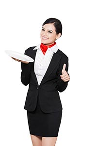 Female Waiter Taking Order