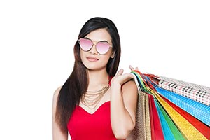 Young Woman Shopping Bags