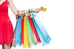 Credit Card Shopping Bags