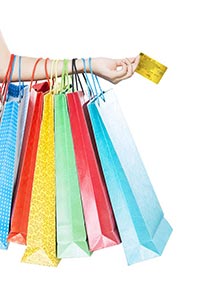 Credit Card Shopping Bags