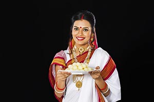 Indian Bengali Woman Sweets