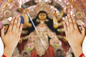 Bengali Woman Durga Puja